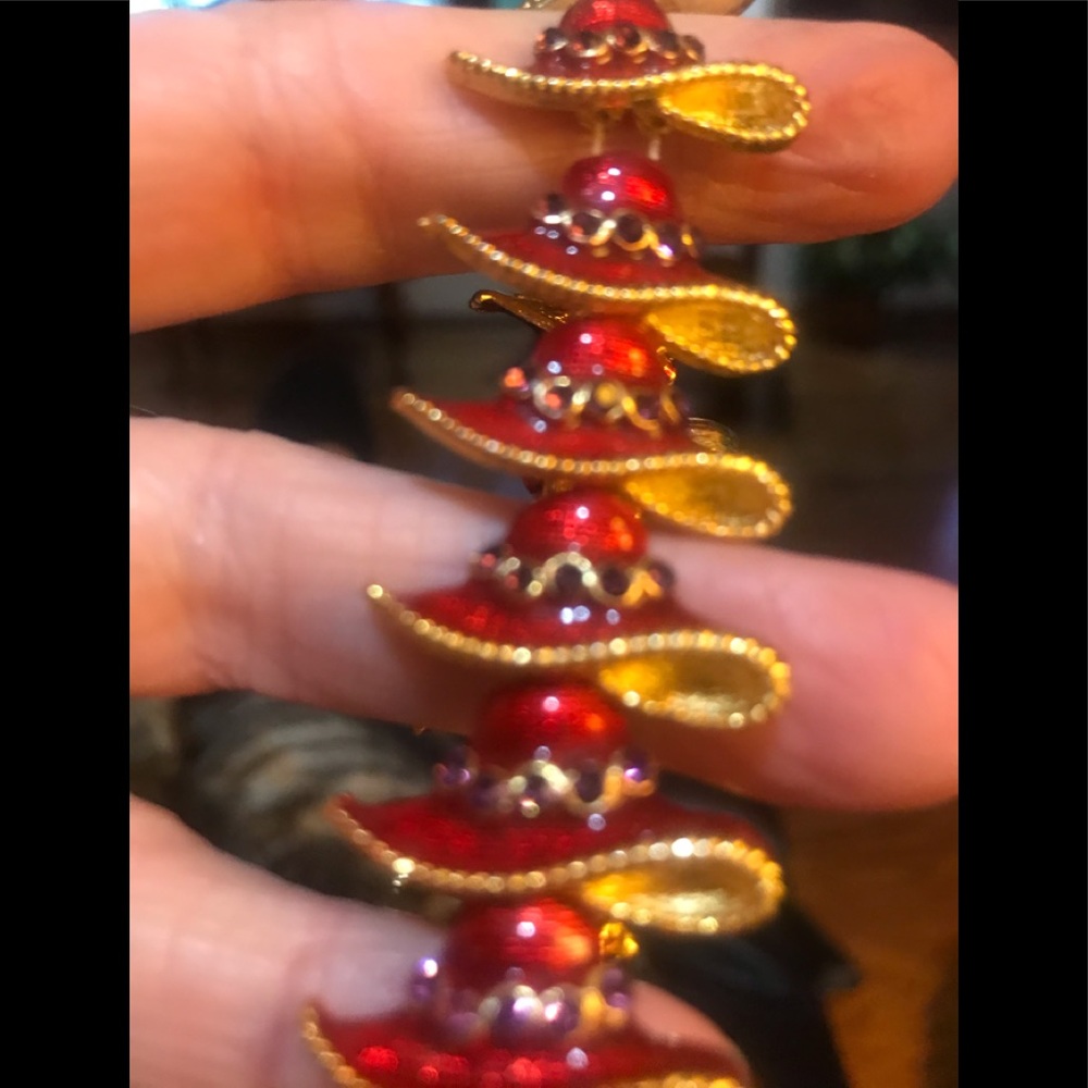 Bracelet Red Hat Enamel Stretch